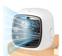 Refroidisseur d'air portable avec humidificateur, petit ventilateur mobile par évaporation, appareil de refroidissement USB silencieux multifonction pour la maison, le bureau, l'école, les voyages, le