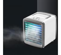 Refroidisseur d'air portable, climatiseur de bureau, climatiseurs mobiles, ventilateur humidificateur avec eau et glaçons pour bureau, pique-nique