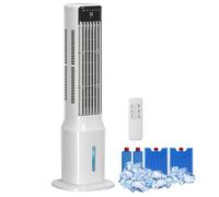 Refroidisseur d'air portable - HOMCOM - 3 en 1 - oscillation et télécommande - ABS - 32 x 32 x 100 cm - blanc