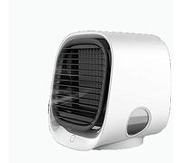 Refroidisseur d'air portable, mini refroidisseur de climatiseur et humidificateur, petit purificateur de refroidisseurs évaporatifs, 3 vitesses de ventilateur, 7 LED LETH, pour le bureau de la