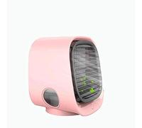 Refroidisseur d'air portable, mini refroidisseur de climatiseur et humidificateur, petit purificateur de refroidisseurs évaporatifs, 3 vitesses de ventilateur, 7 LED LETH, pour le bureau de la
