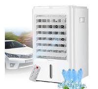 Refroidisseur d'air portable par évaporation pour voiture avec télécommande, mini ventilateur de refroidissement pour camping-car, climatiseur avec 3 vitesses et 4 glacières, pour fourgon, camping-c