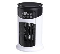 Refroidisseur d'air portable, ventilateur de climatiseur personnel, refroidisseur portable silencieux, conception à 6 vitesses réglable, conception compacte, 24 x 14,5 cm, idéal pour les petits espace