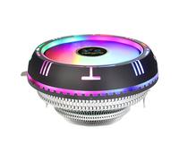 refroidisseur d'air pour processeur LED RGB, pour AMD AM4 AM3 + X79 X99 LGA 2011, roulements hydrauliques, ailettes en aluminium à profil bas