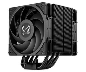 Refroidisseur d'air pour processeur Scythe Mugen 6 Dual Fan Black Edition, compatible Intel LGA1700, LGA1151, AMD AM5, AM4, 120 mm, tour simple, capot supérieur en aluminium