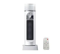 Refroidisseur d'Air Silencieux pour Chambre, Refroidissement par Brume Froide, 6 Vitesses de Ventilation, Oscillation 120°, Timer 6h, Avec Télécommande Et Réservoir D'eau, pour Chambre, Bureau (Blanc)