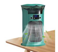 Refroidisseur d'air, ventilateur d'humidification avec lumière - 3 vitesses du vent avec lumière LED pour dortoir, chambre à coucher, bureau, chambre d'enfant, camping, étude, appartement