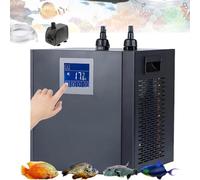 Refroidisseur d'aquarium, 1/3 HP Système de refroidissement pour réservoirs de 200 litres, refroidisseur hydroponique avec écran LED, télécommande, pompe à eau, tuyau inclus