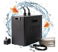Refroidisseur d'aquarium et refroidisseur hydroponique avec pompe et tuyau pour un refroidissement efficace des aquariums, récifs coralliens et crevettes