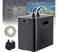 Refroidisseur d'aquarium pour aquarium, système de refroidissement à eau avec compresseur silencieux, idéal pour la culture hydroponique, méduse, récif corallien, supporte jusqu'à 500 L