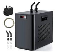 Refroidisseur d'aquarium pour aquarium, système de refroidissement plongeant à froid pour hydroponie d'eau salée et d'eau douce, capacité de 107/200 litres, solution de refroidissement à eau efficace