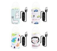 Refroidisseur De Biberon Portable Avec Impression De Dessin Animé, Usb, Couvercle Isolant Chauffant, Thermostat D'extérieur