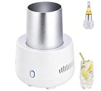 Refroidisseur de bière à refroidissement rapide en 3 minutes, chauffe-bouteille électrique portable refroidissant à 10 °C en 15 minutes, conservant les boissons entre 3 et 8 °C pendant 24 heures, ca