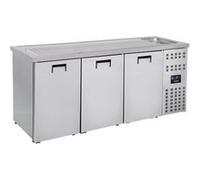 Refrigerateur bar CombiSteel Refroidisseur de Boisson Avec Evier 3 Portes