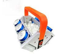 Refroidisseur de Boissons Moteur V4/V6/V8 - Design Piston, Refroidisseur de canettes de bière et de Soda, Peut contenir Plusieurs canettes avec Compartiment à Glace pour Les passionnés (V6)