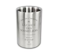 REFROIDISSEUR DE BOUTEILLES Acier inoxydable Ø12cm Refroidisseur de vin Refroidisseur de champagne Refroidisseur 21