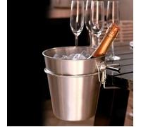 Refroidisseur de champagne - Excellent Houseware - Argenté - Acier inoxydable - Support inclus - Mixte