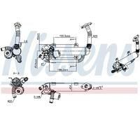 Refroidisseur de gaz d'échappement Acier 989275 NISSENS pour VW AUDI SEAT SKODA