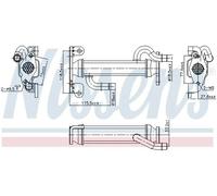 Nissens Refroidisseur de gaz d'échappement 989400 Acier pour IVECO