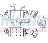 Refroidisseur de gaz d'échappement Acier 989403 NISSENS pour FIAT DUCATO Fourgon