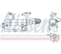 Radiateur, réaspiration des gaz d'échappement NISSENS 989408
