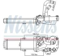Radiateur, réaspiration des gaz d'échappement NISSENS 989412