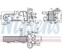 Refroidisseur de gaz d'échappement Acier 989420 NISSENS pour SKODA VW AUDI SEAT