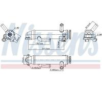 Refroidisseur de gaz d'échappement Acier 989430 NISSENS pour FORD MONDEO III