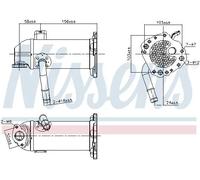 Radiateur, réaspiration des gaz d'échappement NISSENS 989431