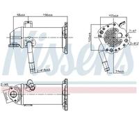 Radiateur, réaspiration des gaz d'échappement NISSENS 989431