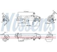 Refroidisseur de gaz d'échappement Acier 989456 NISSENS pour FORD MONDEO III