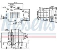 Refroidisseur de gaz d'échappement Acier 989481 NISSENS pour CITROËN FORD DS