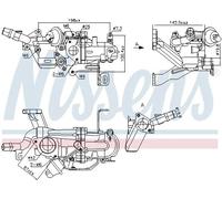 Refroidisseur de gaz d'échappement Aluminium 989273 NISSENS pour FORD CITROËN DS