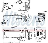NISSENS 989284 Radiateur, réaspiration des gaz d'échappement pour VOLVO