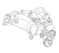Refroidisseur de gaz d'échappement CE 10 000P MAHLE pour BMW 3 3 Touring 5 7 X5