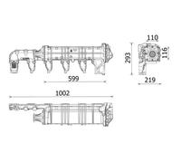Refroidisseur de gaz d'échappement CE 38 000P MAHLE