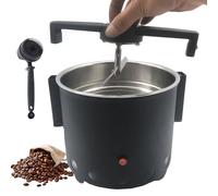 Refroidisseur De Grains De Café, Plaque De Refroidissement Rotative De 600 G Avec Grille En Acier Inoxydable Et Brosse De Nettoyage, Machine De Refroidissement électrique Pour Torréfa 5mm-Mesh-Screen