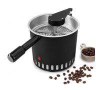 Refroidisseur de grains de café rotatif, capacité de 600g, ventilateur | Tamis à écorces 40 mailles, tamis de pellicule argentée 5 mm, corps en aluminium avec maille en acier inoxydable, torréfac