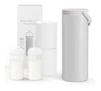 Refroidisseur De Lait Maternel Portable 24h, 2 Biberons Inclus, Idéal Voyage & Travail. Multicolore