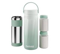 Refroidisseur de lait maternel portable de 650 ml avec technologie de refroidissement à 360° pour 24 heures avec 2 biberons pour le stockage du lait maternel pour l'extérieur, le travail, les voyages