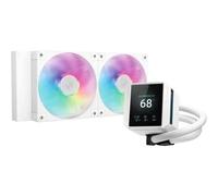 DeepCool Refroidisseur liquide tout-en-un Mystique 240 WH ARGB pour processeur 12 cm Blanc
