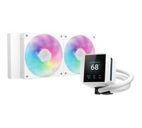 DeepCool Refroidisseur liquide tout-en-un Mystique 240 WH ARGB pour processeur 12 cm Blanc