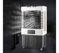 Refroidisseur de marais à 3 vitesses, refroidisseur à vapeur portable, oscillation à 120°, refroidissement 30-50 m², intérieur et extérieur, 82 x 41 x 29 cm/32,3 x 1