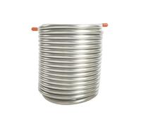 Refroidisseur de moût à double couche en acier inoxydable, refroidisseur de brassage à domicile à serpentin de refroidissement de 14 m de longueur