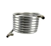Refroidisseur de moût à immersion haute performance - Échangeur de chaleur à contre-courant en acier inoxydable passivé 304 for brassage maison - Longueur 6,5 m,
