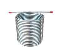 Refroidisseur de moût d'acier inoxydable, refroidisseur de brassage à domicile d'échangeur de chaleur de serpentin de refroidissement de longueur