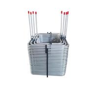 Refroidisseur de moût en acier inoxydable, échangeur de chaleur à bobine de refroidissement par Immersion carrée à 4 voies de 8 mm (5/16 ") de diamètre extérieur(19.25 laps)