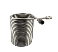 Refroidisseur de moût en acier inoxydable, échangeurs de chaleur, serpentin de refroidissement par Immersion, refroidisseur de bière/vin for brassage à domicile