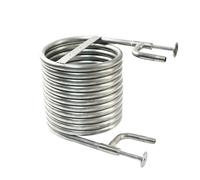 Refroidisseur de moût professionnel 1 pièce - Refroidisseur à immersion en acier inoxydable 304 de 9,4 m avec raccord Tri Clover de 3,8 cm for brassage maison