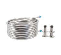 Refroidisseur de Moût Système De Purée À Recirculation D'échan Chaleur 1.5 "25 Pieds (HERMS), Bobine 10"/12 "de Diamètre, Tube 1/2" OD, Refroidisseur Moût For Brassa Domicile(10 inch Diameter)
